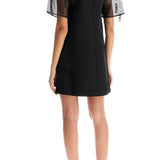 Ganni "organza-sleeved midi