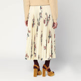 Etro Multicolored Intricate Floral Print Midi Skirt