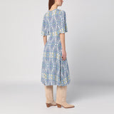 Etro Multicoloured Knotted Front Flared MidiLength Dress